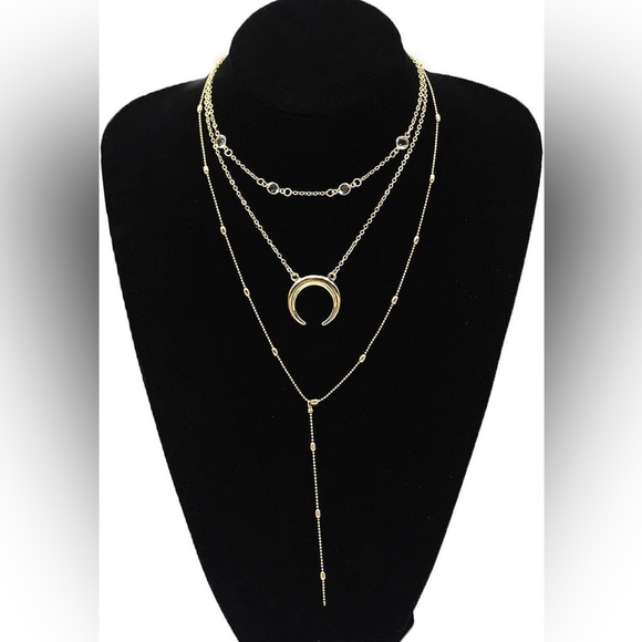 Choker Crystal Multi-Layer Y Necklace - Picture 6 of 6